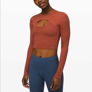 NWT Lululemon Better Best LS Rustic Clay Sz 12